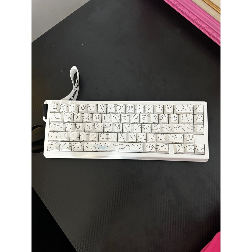 Attack Shark X68 HE RGB Wired Magnetic Switch Keyboard White Topographic 8000Hz